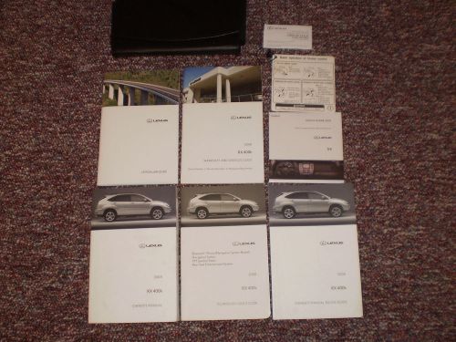 2008 lexus rx450h suv owners manual books nav and dvd guide case all models