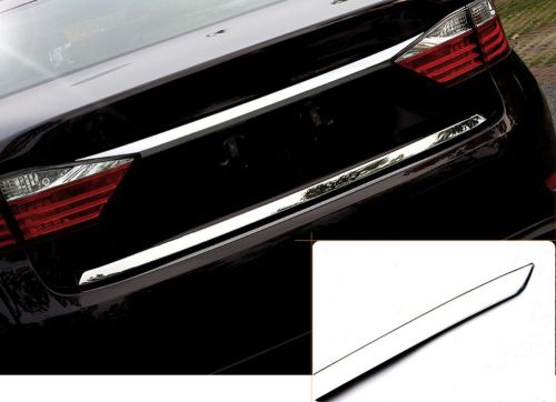 1pcs stainless tail rear trunk lid cover trim for lexus es250 es350 es300h