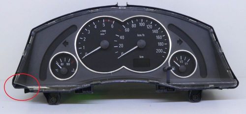 Opel meriva instrument cluster speedometer tacho 13173381xt incomplete