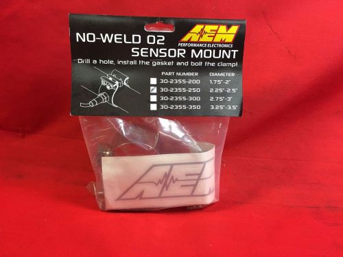 Aem no weld wideband o2 sensor mount for 2.25-2.5 inch exhaust 30-2355-250