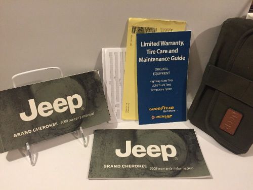 Jeep grand cherokee 2009 owners manual and case + supplements