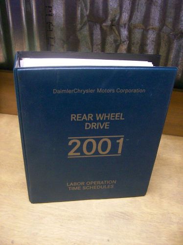 2001 daimler chrysler rear wheel drive labor operation time schedules