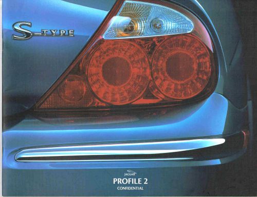 1998/1999 jaguar s-type confidential dealer only intro brochure/catalog