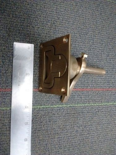 Turning lock hatch handle, marine