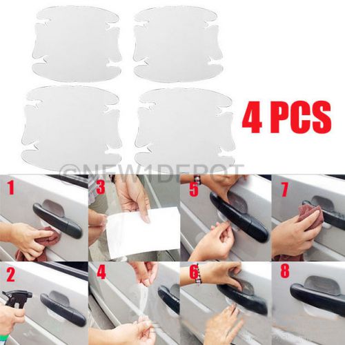 4pcs clear door handle paint scratch protective film sheets set for toyota nd