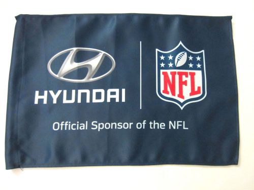 Hyundai nfl flag &amp; leather key chain