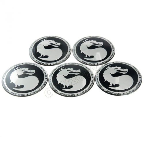20pcs 65mm mortal kombat logo metal 3d badge decals tyre wheel hub cap stickers