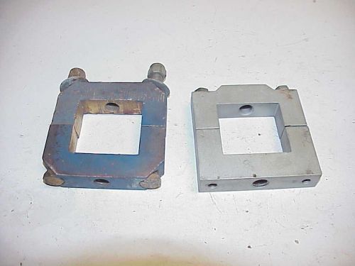 Two aluminum 2&#034; x 2&#034; square weight ballast clamps j15 imca ump wissota