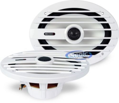 New! mb quart nkf-692 260w 6&#034; x 9&#034; 2-way marine certified boat stereo speakers