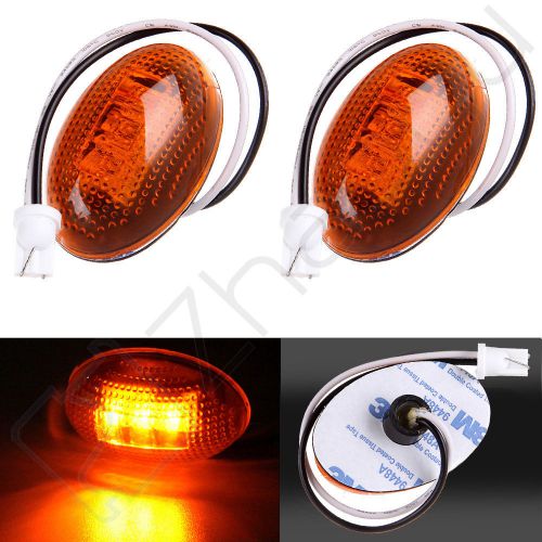 2pcs for ford f350 f450 amber front fender dually bed side marker led lights new