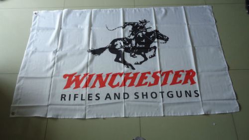 Winchester rifles and shotguns 3 x 5 polyester banner flag man cave gun shop!!!!