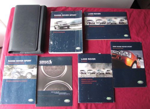 2006 range rover sport owner&#039;s handbook set with leather case