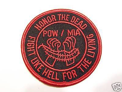 #0418 motorcycle vest patch honor the dead............