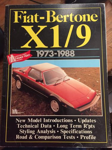 Fiat-bertone x1/9 1973-1988 brookstone books