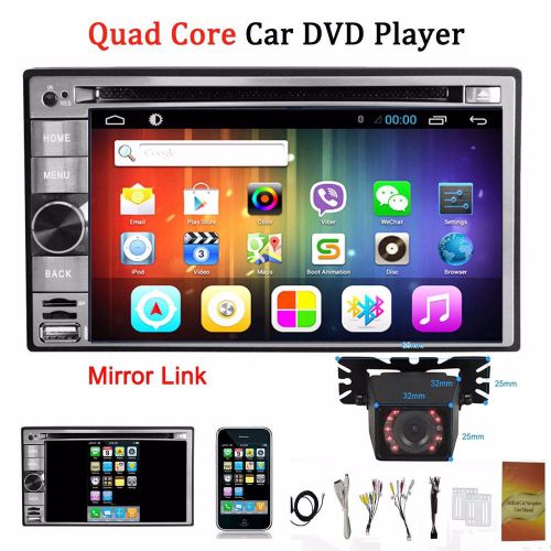 Android 3g wifi 6.2&#034; double 2 din car radio stereo dvd player gps navigation+cam