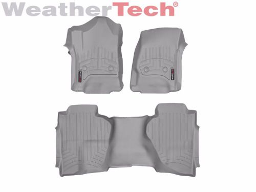 Weathertech floorliner for chevy silverado 1500 ext. cab 4x4 - 2014-2016 - grey