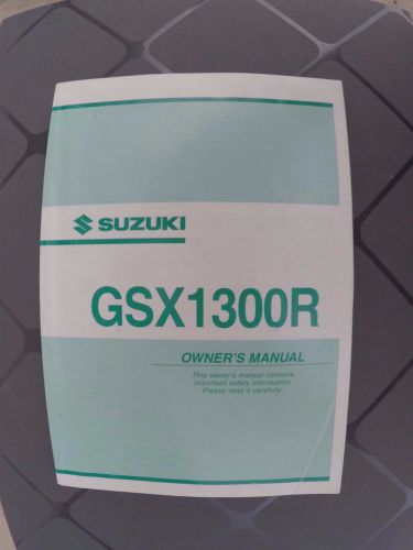 Suzuki owner&#039;s manual - 2003 gsx1300r hayabusa gsx 1300r gsxr 1300 busa
