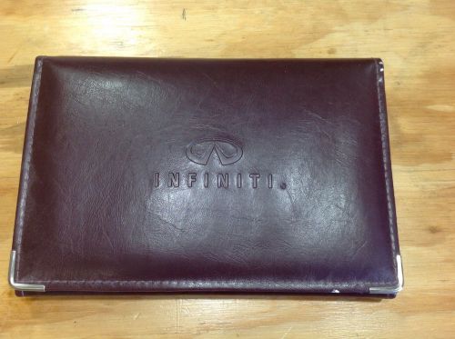 1999 infiniti i 30 owners manual with leather case