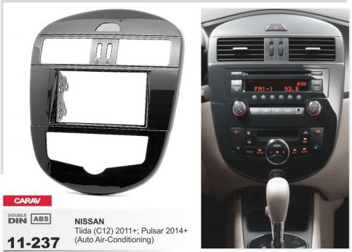 Carav 11-237 2-din car radio dash kit nissan tiida c12 11+; pulsar 14+ auto a/c