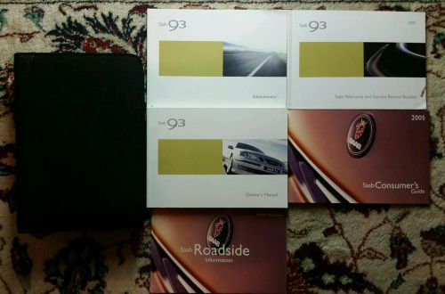 2005 saab 9-3 owners manual, infotainment manual complete set with case