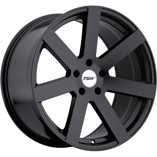 18x8 black tsw bardo wheels 5x112 +32 audi tt a7 3.0 a5 tts q5