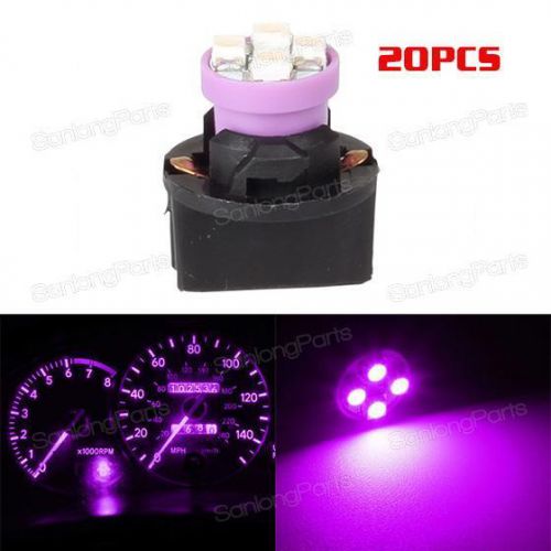 20xpc194 t10 2825 w5w 168 smd led purple light car vehicle dash panel lamp