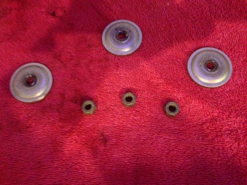Woodys backers and nuts 1 inch round for one ply track 144 pcs