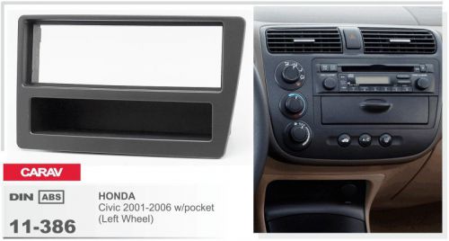Carav 11-386 car cd radio fascia surround panel for honda civic (left wheel)