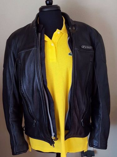 Harley davidson men&#039;s fxrg leather jacket mens sz small