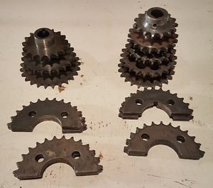 Lot of steel quarter midget gears, new and used