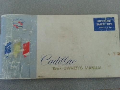1967 original owners manual for a cadillac