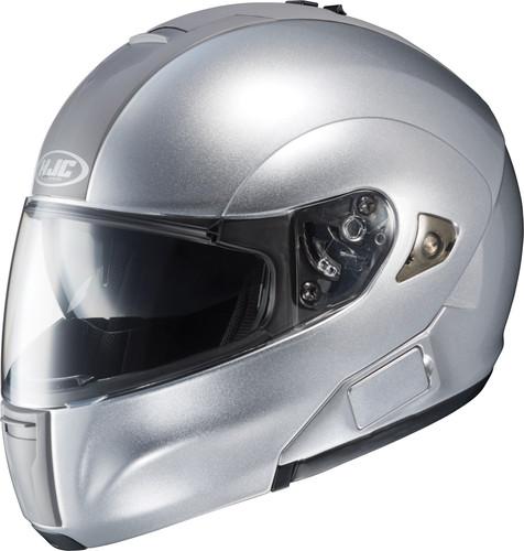 Hjc is-max bt bluetooth silver full-face motorcycle helmet size 3x-large
