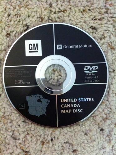 Cadillac gmc chevrolet hummer navigation dvd cd disc 15792651 disk gps map 4.1