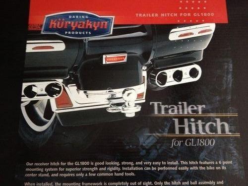 Trailer hitch for gl1800 for honda goldwing motorcycles~ nib