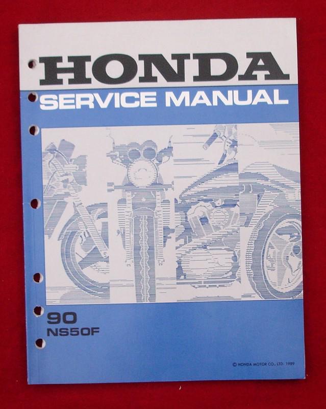 Honda 1990 ns50f ns50 manual repair factory honda oem shop vintage racing