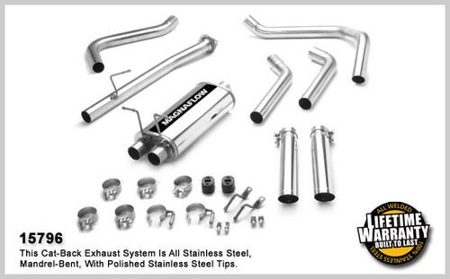 Magnaflow 15796 chevrolet truck s10 stainless catback system performance exhaust
