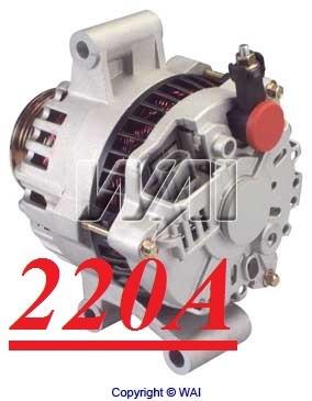 F-series pickups 2002 7.3l (445) v8 diesel high output 220 amp new hd alternator