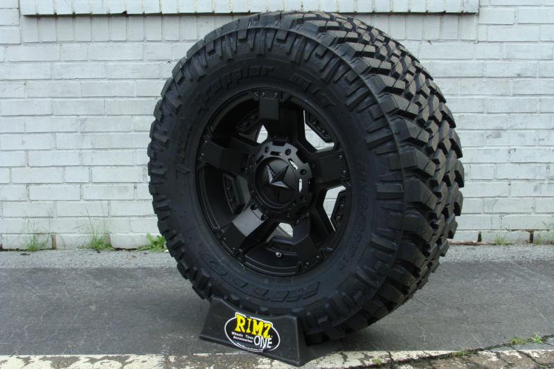 17" xd rockstar 2 rsii wheels black 285/75r17 nitto trail grappler tires 34" 
