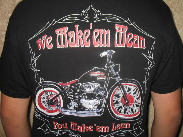 Bobber t tee shirts counterfit cycles hard tail custom hot rat rod bike   