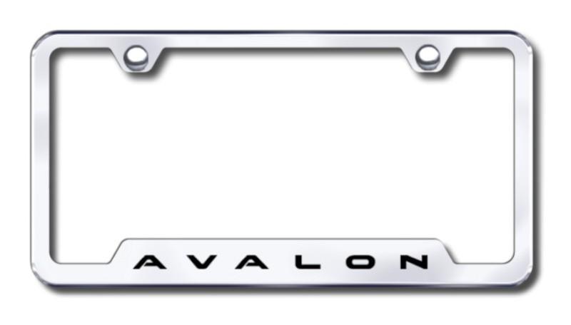Toyota avalon  engraved chrome cut-out license plate frame made in usa genuine