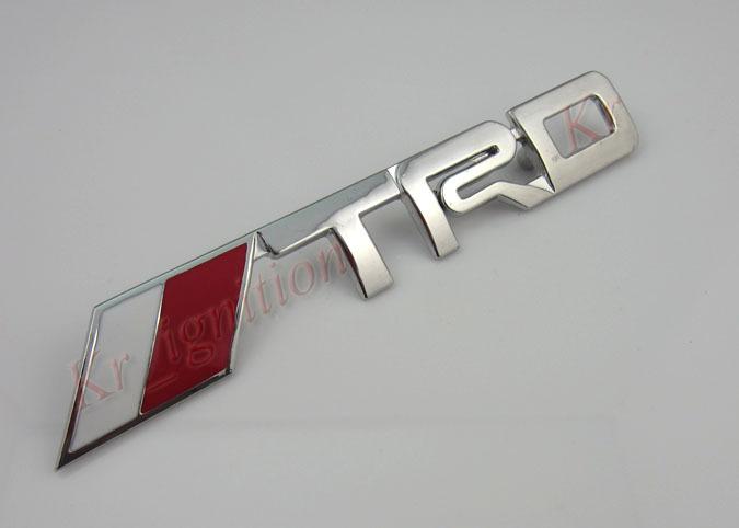  brand new trd front grille grill badge emblem aluminum metal fits for toyota