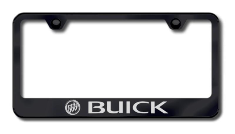 Gm buick laser etched license plate frame-black made in usa genuine