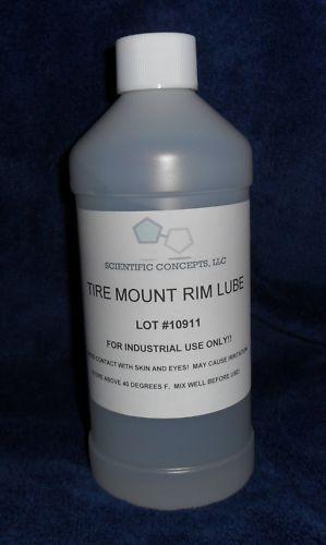 Tire mounting rim lubricant atv motorcycle car 16 oz water-based formula