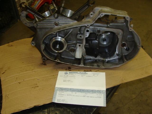 1974 harley sportster ironhead 1000 motor engine bottom end w/ papers