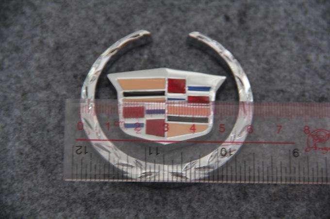 Cadillac srx side metal label marked sls cts xts xlr c pillar logo shield and ea