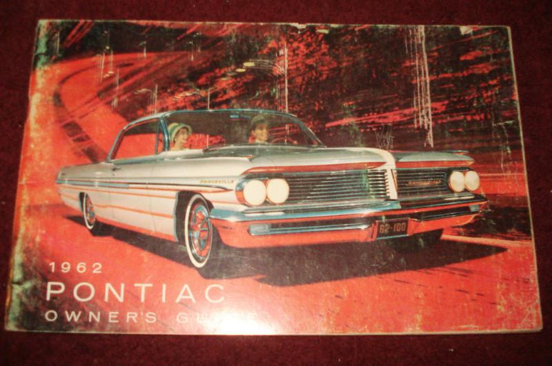 1962 pontiac owner's manual / original / good condition