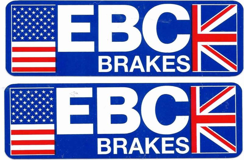 2 stickers ebc brakes racing tuning decal atv quad bike fast furious drift show