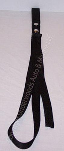 Adjustable boat fender bumper strap black usa made