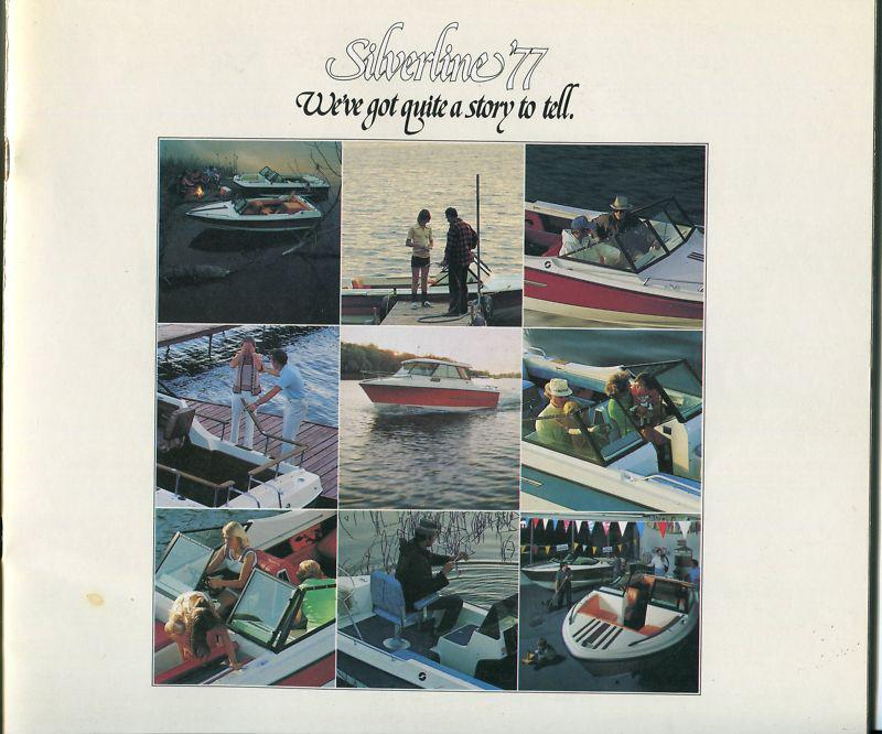 1977 silverline boats dealer sales brochure - 22 pages - vg 
