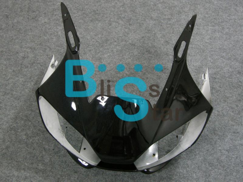 Yamaha yzf r6 1998-2002 black front cowling upper nose headlight fairings 